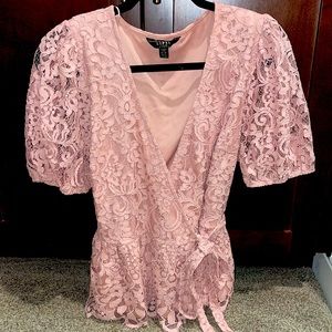 Blush Peplum Blouse
